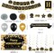 31PC- Happy Workiversary Party Decorations for Men Women (Black Gold)